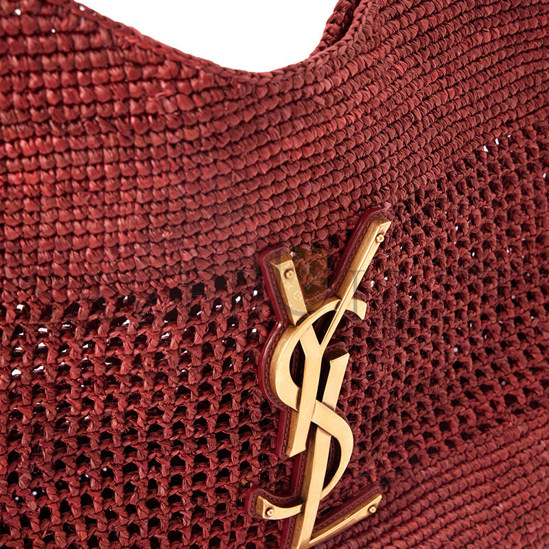 YSL ICARE MEDIUM IN RAFFIA 868748 (31*28*15cm)
